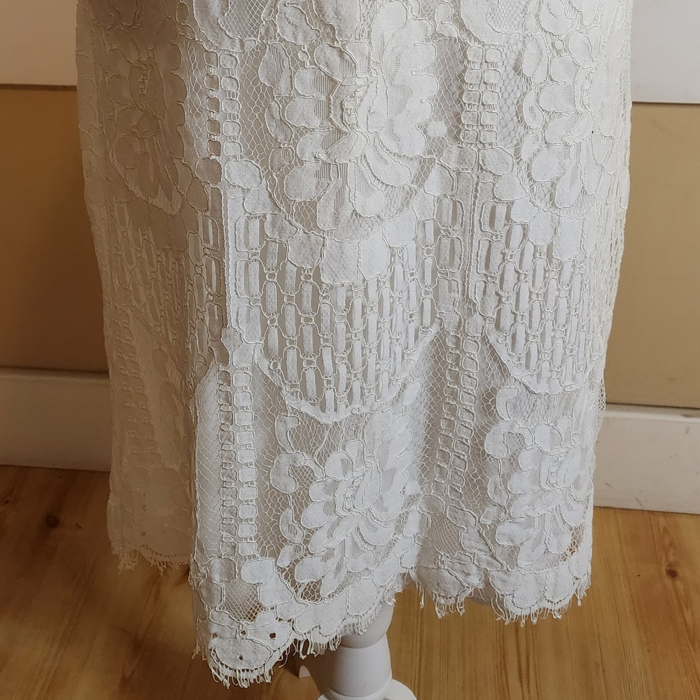 MSLG Womens Floral Lace Overlay Dress - Picture 10 of 14